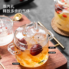 Germany CCKO Bird Nest Steam Pot Household High Borosilicate Glass Bird Nest Steam Pot Kitchen Water Bath Bird Nest Pot with Lid