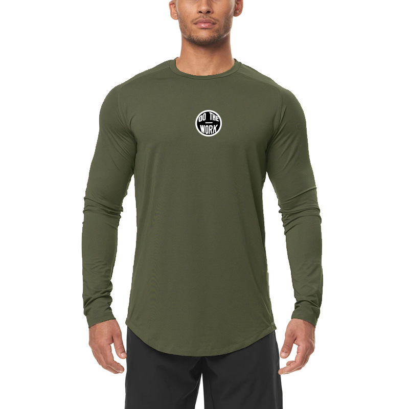 Men's quick-drying gym jacket quick-drying base shirt_voghion.com