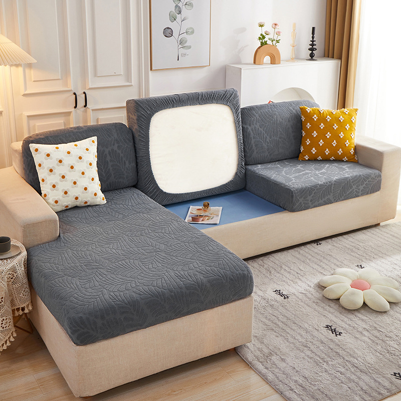 Elastic New Full Wrap Slipcover Cushion Solid Color Simple Non-Slip Wear-Resistant All-Season Universal Sofa Cover_voghion.com