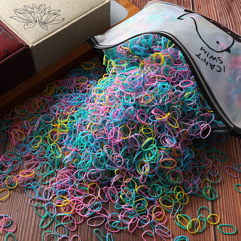 치킨백 2000 고무줄 봄색