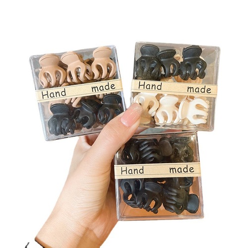 Simple plastic mini small grabber, temperament side black broken hair grabber, hairpin, resin hairpin, headband, hair accessories