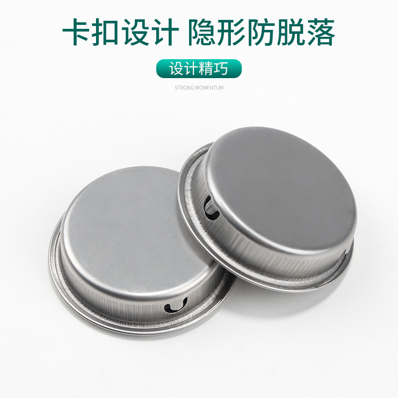 Stainless steel round hidden pull handle for kitchen, bathroom, study, embedded invisible door handle furniture hardware accessories