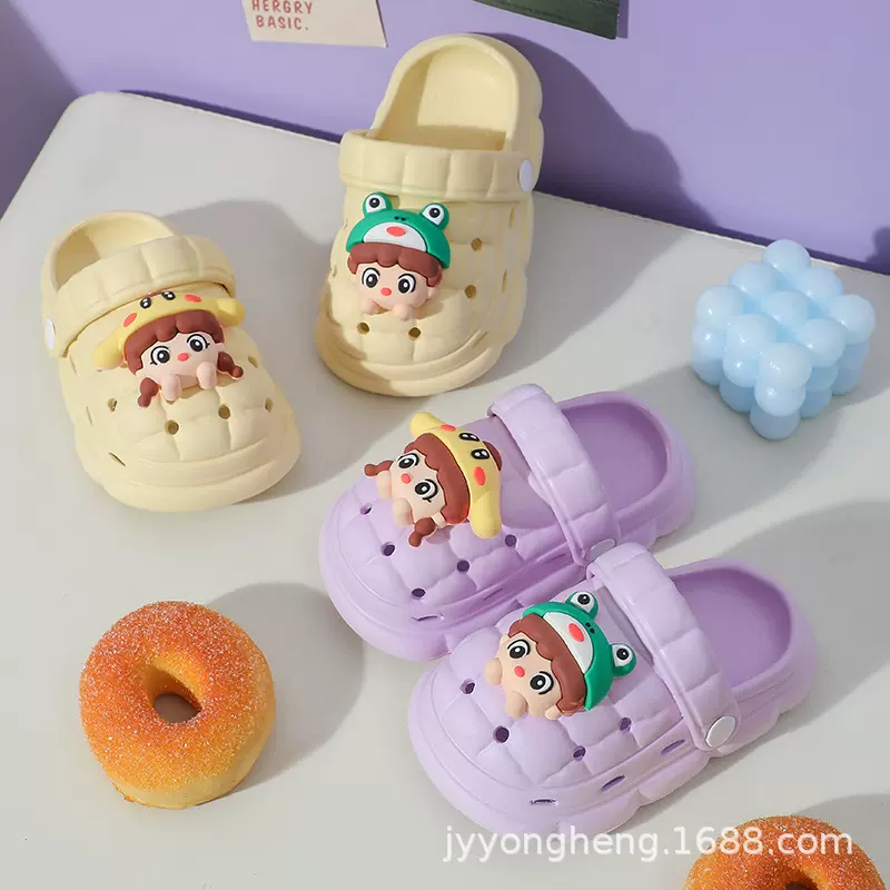 EVA洞洞鞋中大男女童软底1-9岁婴幼儿夏季新款小童包头鞋宝宝凉鞋