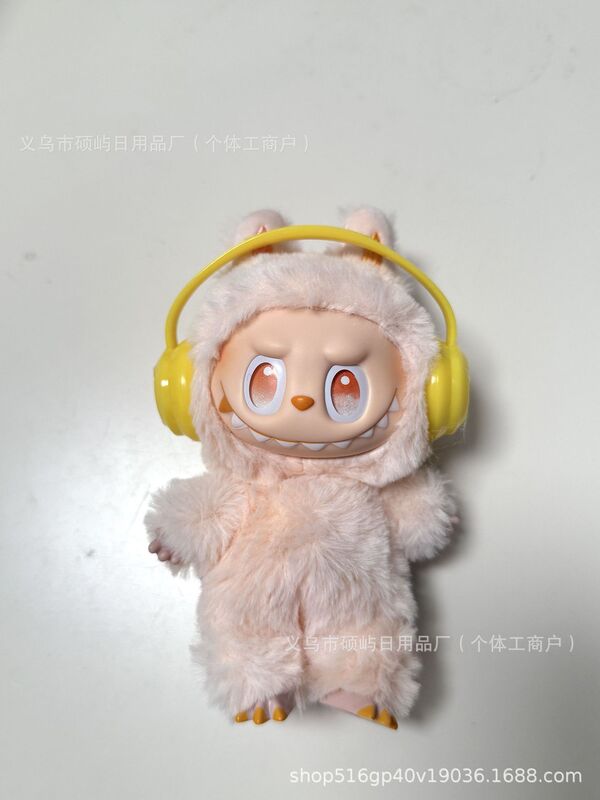 Labubu ラブブ第三世代人形着用ベビー服セット子供用ペンダント 17 センチメートルベビー服ヘッドフォンおもちゃ卸売|undefined
