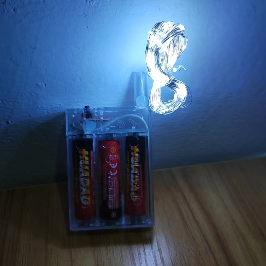 Juego de Luces con Caja de Baterías de 2 Secciones, para Decoración Romántica, Fiestas, Escenarios Creativos y Sorpresas