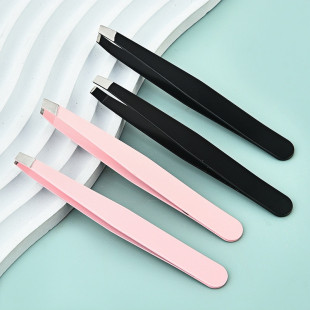 Stainless steel eyebrow clip eyebrow clip multi-use plucking clip eyebrow tweezers beauty makeup tool eyelash 96 clip independent packaging