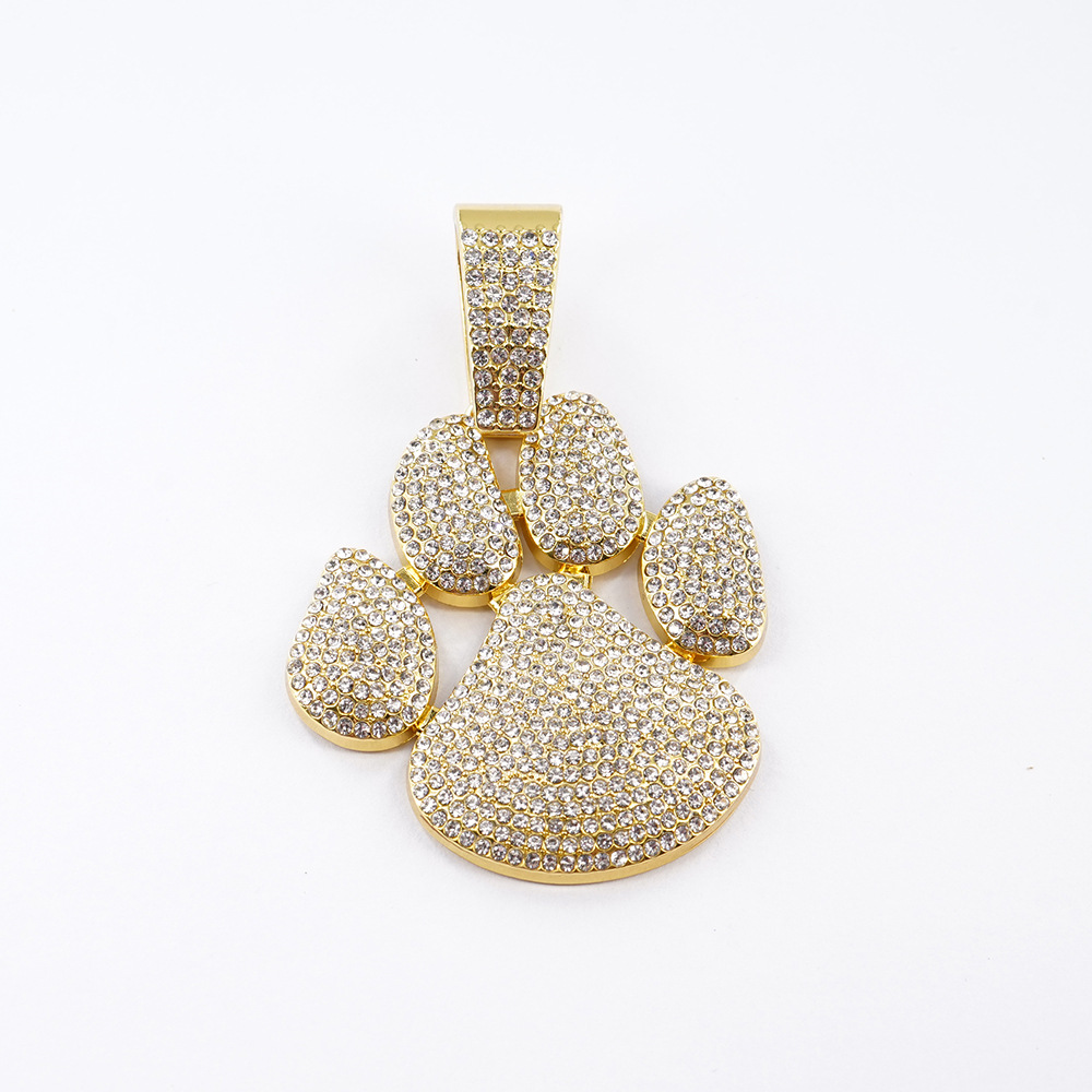 Europa y los Estados Unidos nicho nuevo colgante bolso calles hip hop lleno de diamantes símbolos de personalidad bolso collar cubano fábrica personalizada