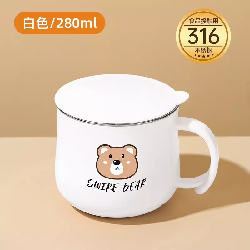 儿童水杯316不锈钢家用防摔带盖口杯宝宝幼儿园女孩喝水直饮 杯子|undefined