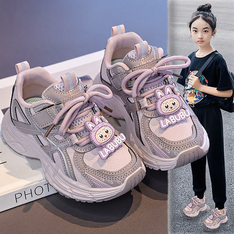 Children's Sports Shoes for Boys and Girls 2026 New Spring and Autumn Casual Shoes for Little Girls Dad Shoes Running Shoes 3-12 Years Old