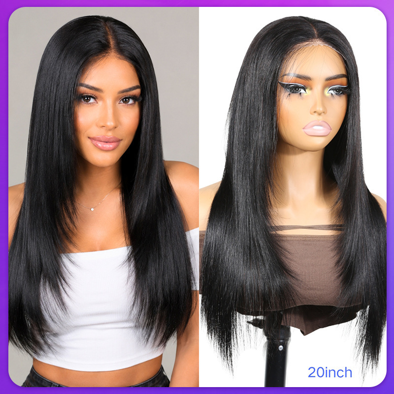 Human Hair Wig Layered Cut 4X4 Closure Glueless Human Hair Wig