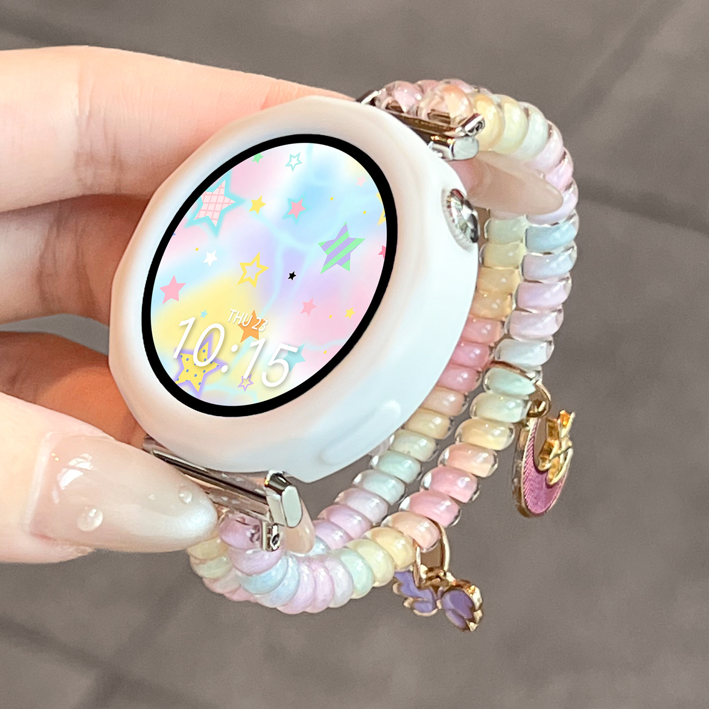 [Moon Butterfly] Suitable for Oppowatchx2Mini Watch Strap New Phone Cord Hair Tie Watch4Pro Female