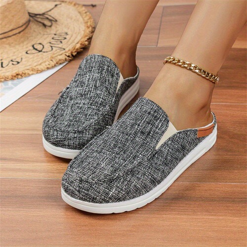 Women's Fashion Loafers Casual Round Toe Slip on Slides