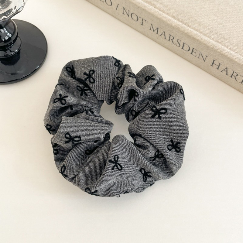 Satilla de seda más algodón relleno de terciopelo intestino grueso lazo para el cabello almohada para dormir