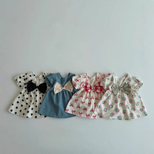 婴儿夏装连衣裙ins款宝宝超萌碎花短袖裙子婴幼儿夏季薄款公主裙