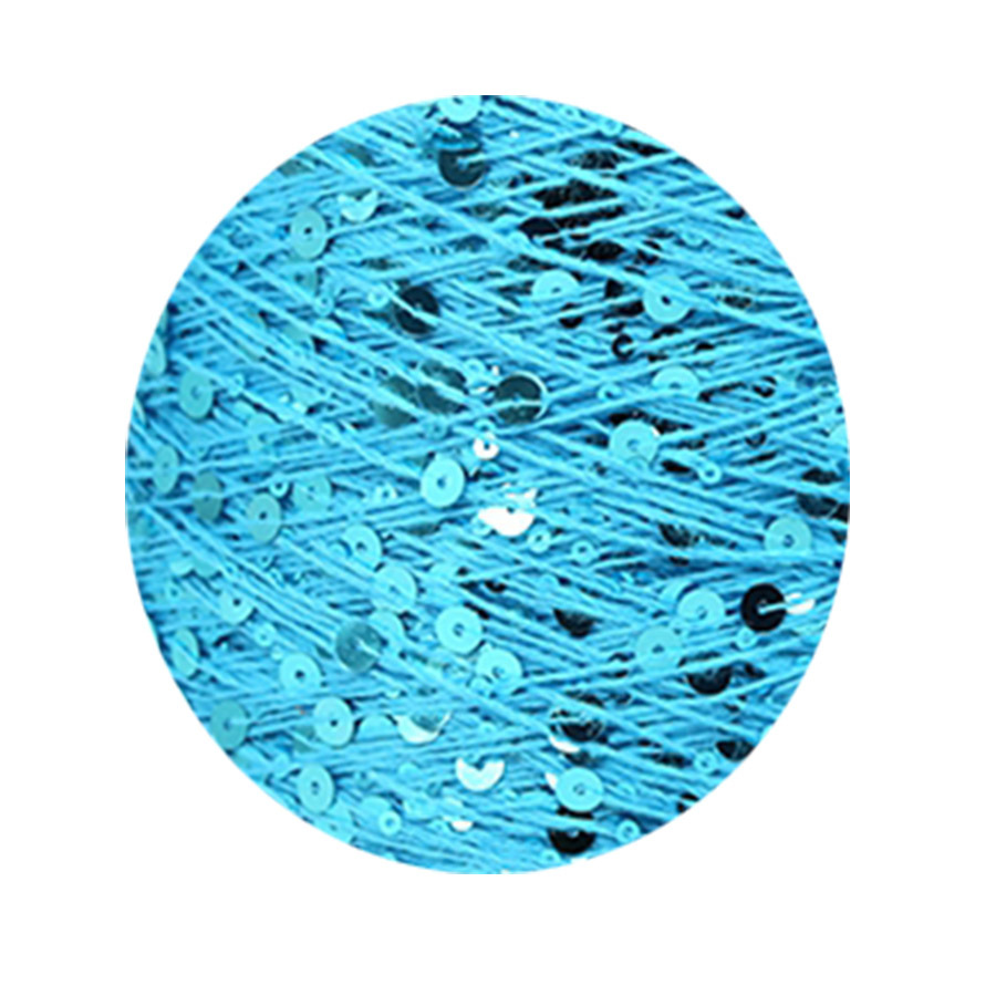 50g algodón lentejuelas hilo 3mm + 6mm peinado tamaño de lujo lentejuelas mano hilo tejer precio al por mayor