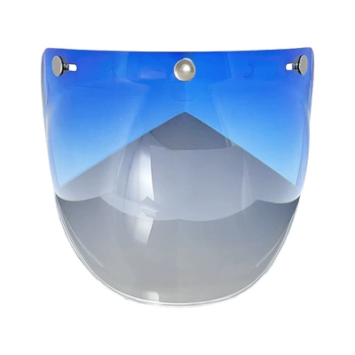 Dəbilqə (Kaska) aksesuarları, Retro Motorcycle Helmet Lens - gradient-blue
