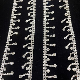 Factory Direct Sales Cross-Border Popular Hanging Four-Piece Rhinestone Chain Shoe Materials New Chinese Style Hardware Jewelry Welding Products