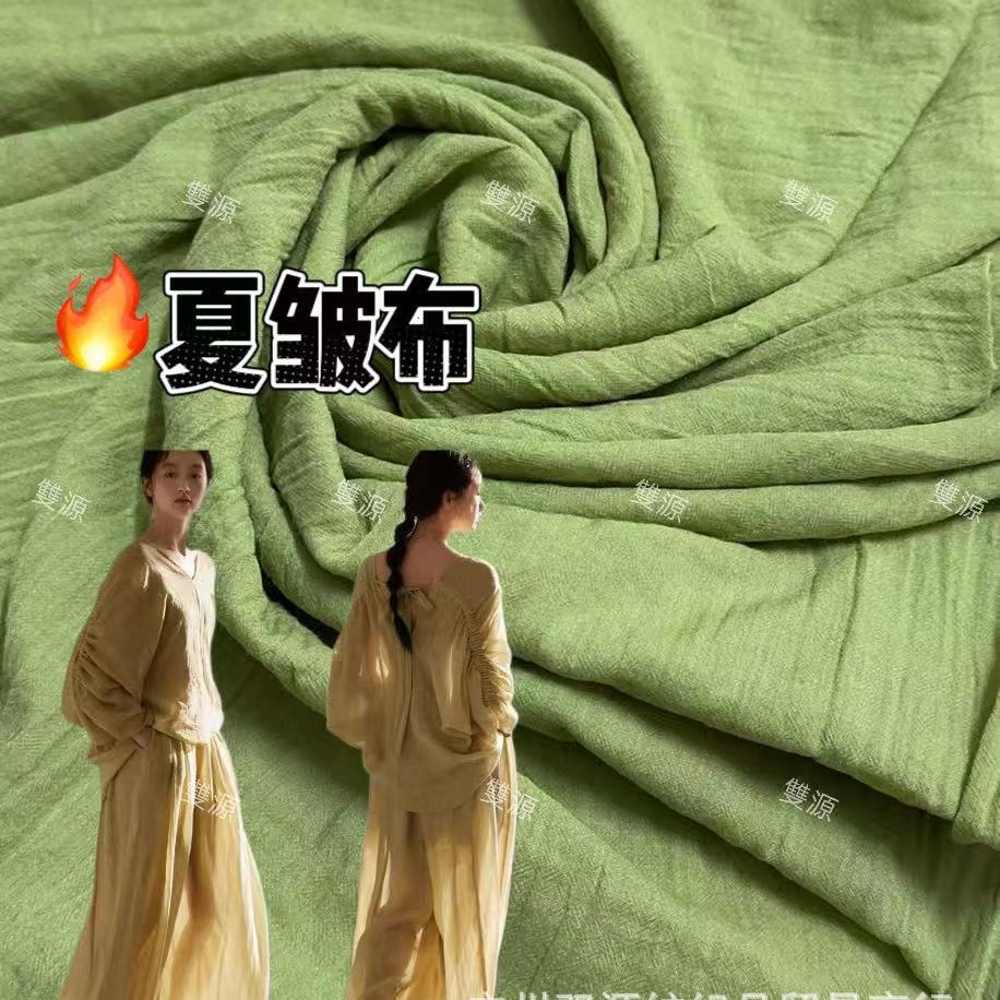 外单跑量新品夏邹布民族风防晒衣童装衬衫梭织布料