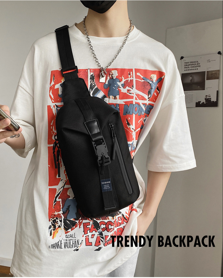 new diagonal cross bag chest bag casual small backpack oblique mens shoulder bag wholesalepicture10