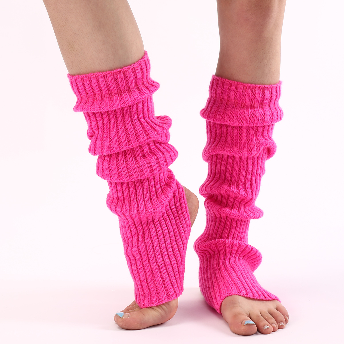 Jacquard Design Casual, Sports Style Women's Casual Sports Solid Color Polyacrylonitrile Fiber Jacquard Crew Socks A Pair