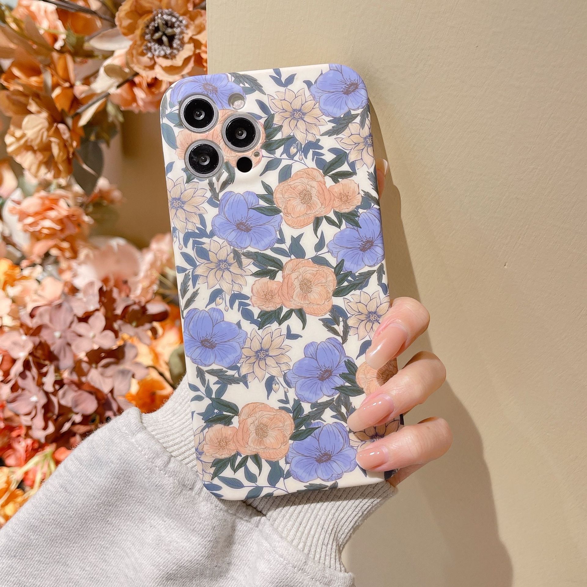 Handyhülle Mit Ölgemälde Blumen Motiv Für Das Iphone_voghion.com