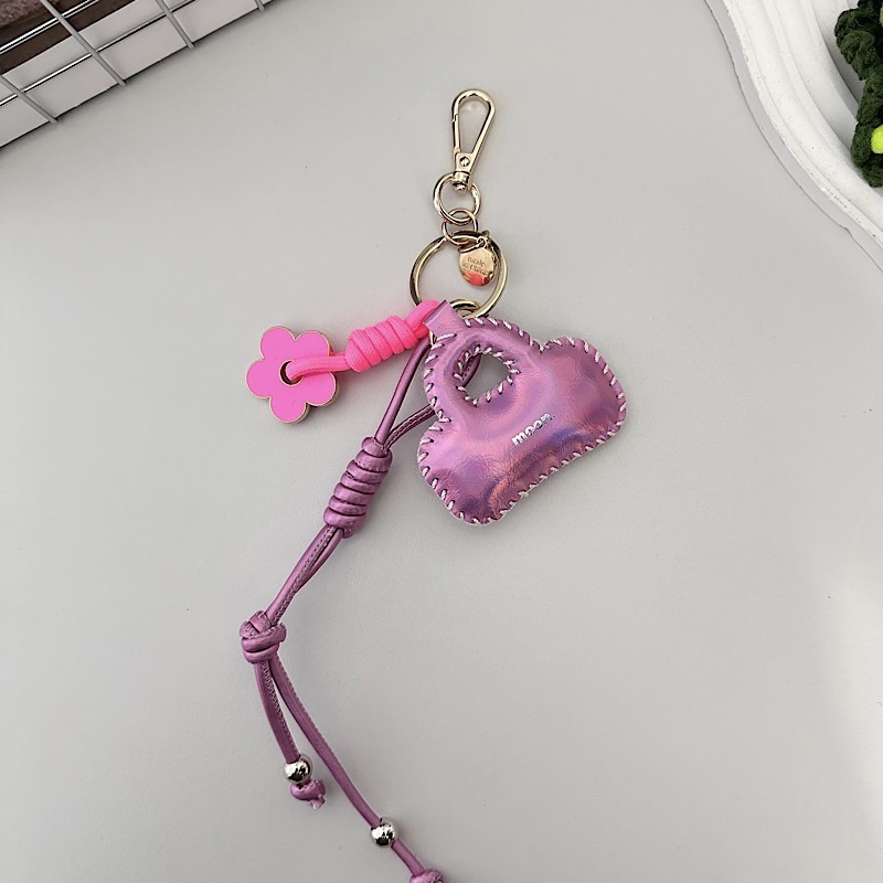 レザーミニバッグストラップハイエンドペンダントpu光沢のある光沢のあるパーソナライズされたペンダントレトロな車のキーホルダー|undefined