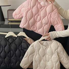 儿童羽绒棉服轻薄棉袄男女童短款秋冬新款校服神器内胆洋气外套潮