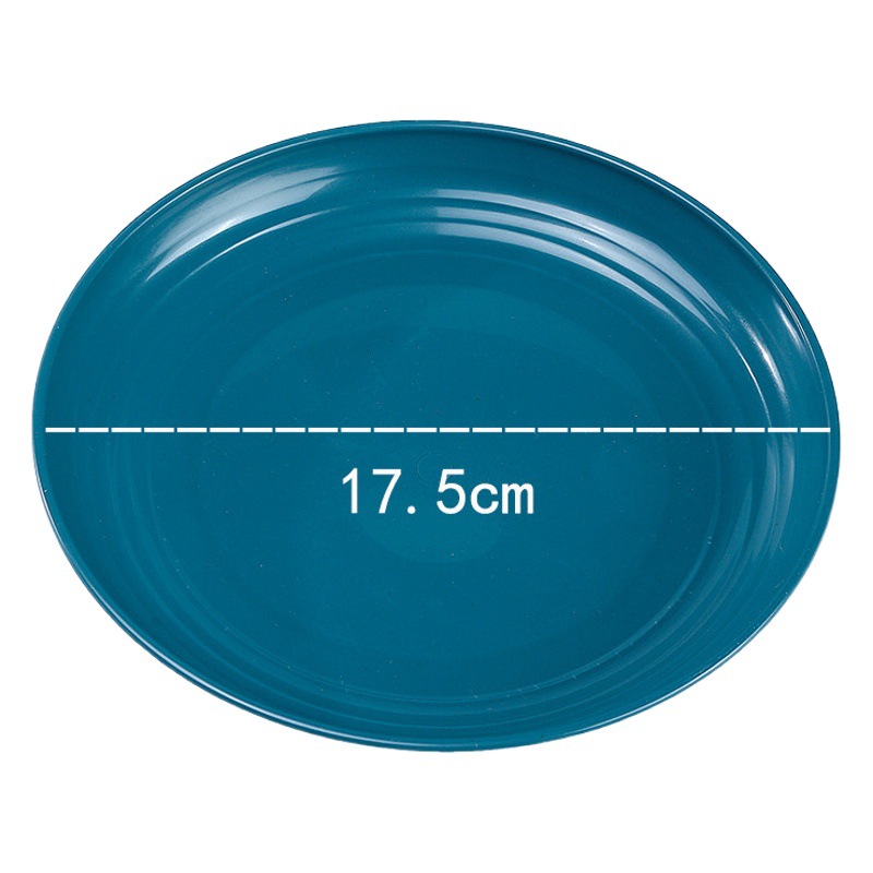 18cm disco 7 pulgadas de paja de trigo plato de hogar engrosada plato de fruta de plástico restaurante merienda placa Placa de hueso