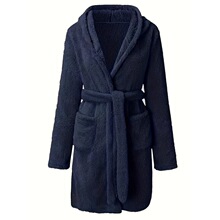 P 48695 Fleece Hooded Pajamas Robe ��ɫ��ñ˯�� �羳ŷ��