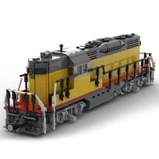 Building Blocks Moc-79699 Gp9 Train Version 2 1327 Particle Number Toys Christmas