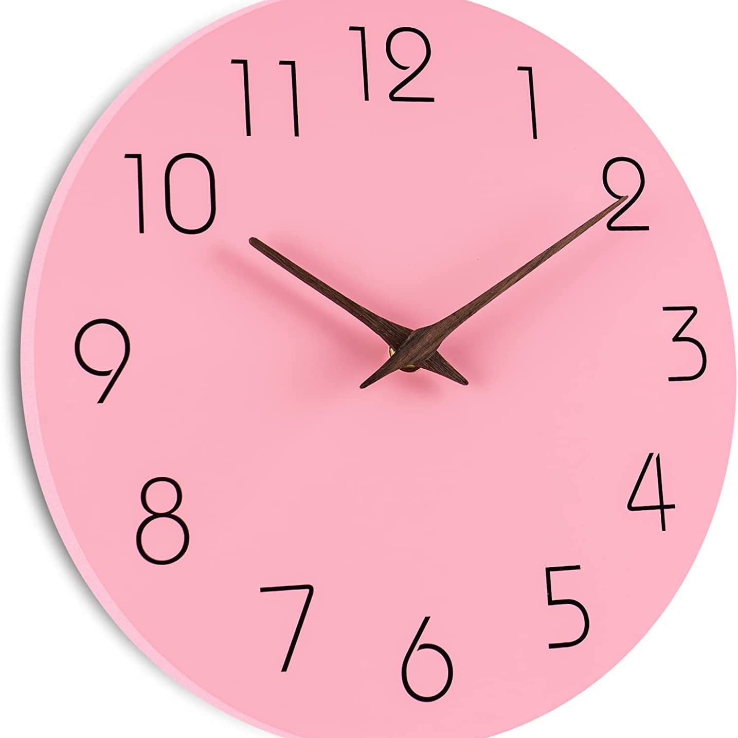 Reloj de pared digital, estilo ligero y sencillo, reloj de pared de 10 pulgadas para decoración de sala de estar y cocina, reloj de cuarzo silencioso.