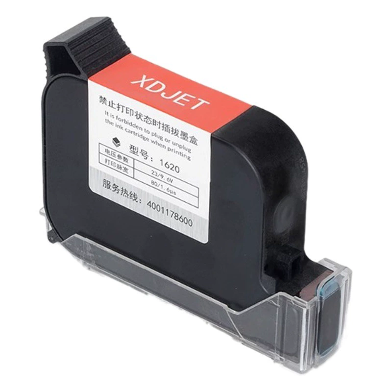 Ручной струйный принтер Xiaoding, Быстросохнущий картридж с чернилами, дата, высокая адгезия, черный Быстросохнущий сольвентный картридж с чернилами