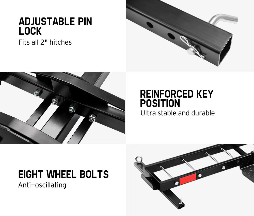 Rear Hitch for Car to Install Motorcycle Rack, Car Rear Hitch for Motorcycle Carrier, Rear Rack for Car