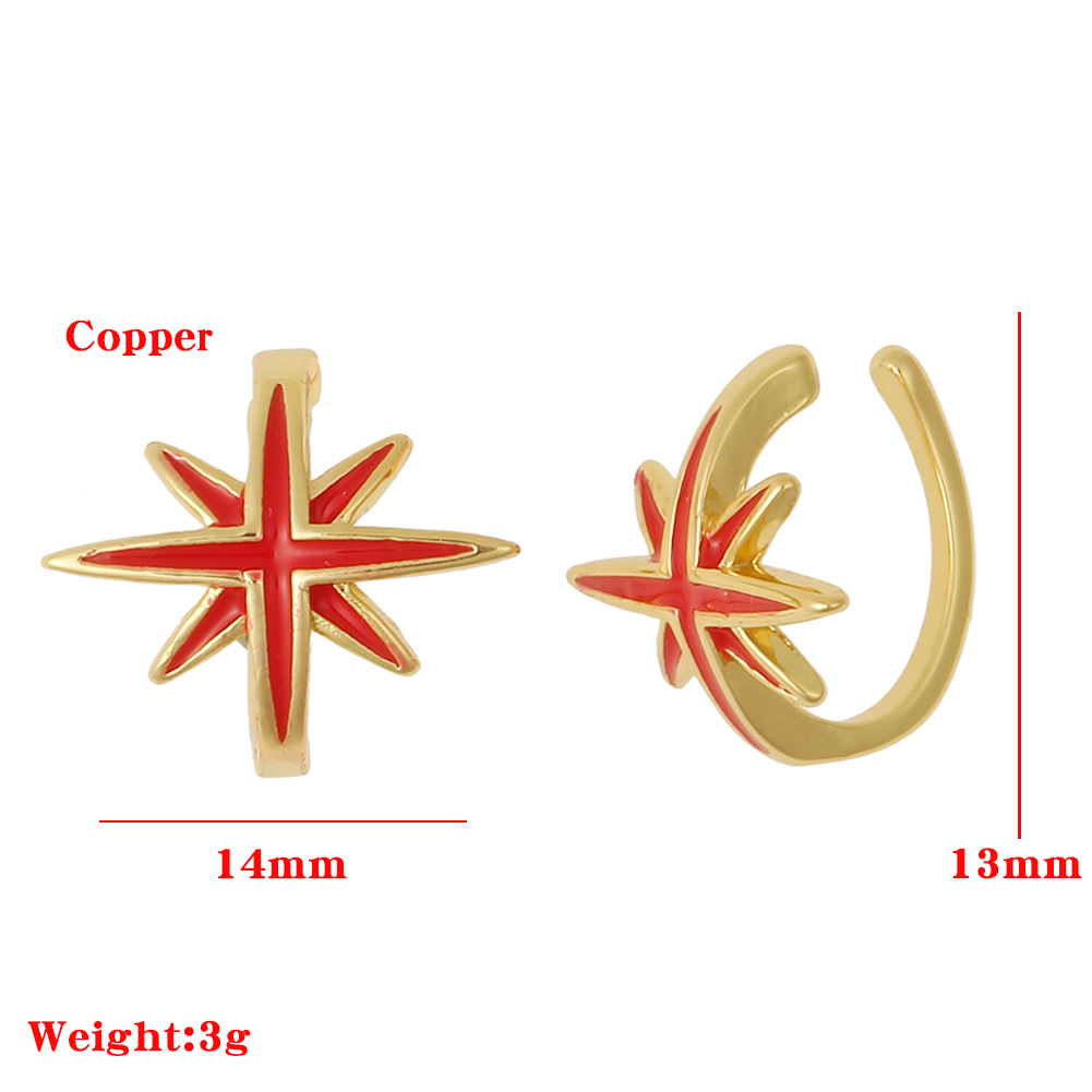 New Fashion Star Zircon Ear Clip display picture 13