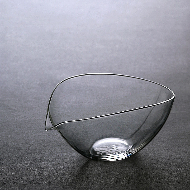 日式手工玻璃公杯簡約耐熱透明玻璃公道杯勻杯分茶器功夫茶具