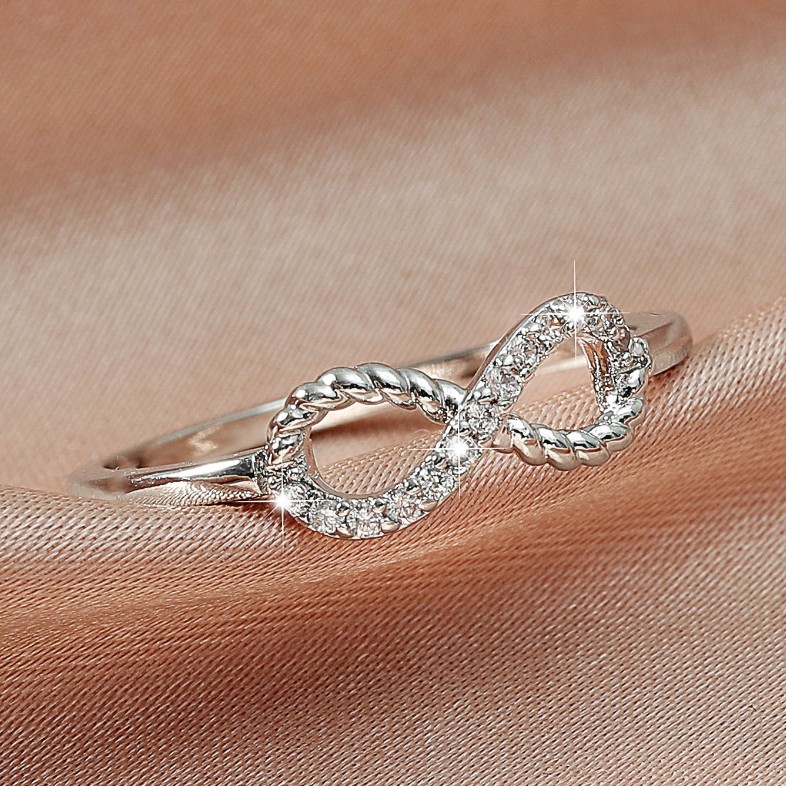 Fashion Bow Knot Alloy Diamond Rings display picture 5