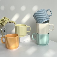 純色マグカップins風カップ韓風系太ったカップ陶磁器カップコーヒーカップ朝食カップ牛乳マーク