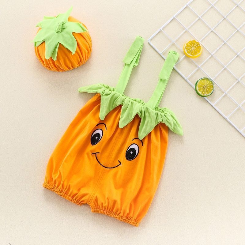 세트 여름 소년 소녀를위한 얇은 민소매 반바지 모자  민소매 바지 0-18 개월