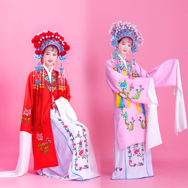 包邮花旦戏服戏剧服装京剧戏曲练功服水袖越剧黄梅戏小姐戏服装女-阿里巴巴
