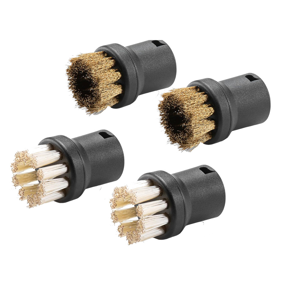 Adecuado para accesorios de vapor Karcher Kach, trapo, trapo, accesorios de vapor Karcher, cepillo redondo pequeño, cepillo de cobre