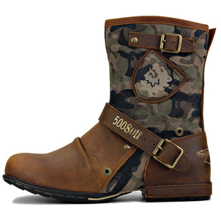 HPIOPL Cross-border 5009 High-rise Men's Cowboy Boots Western Martin Boots Men's 20220315 Batch
