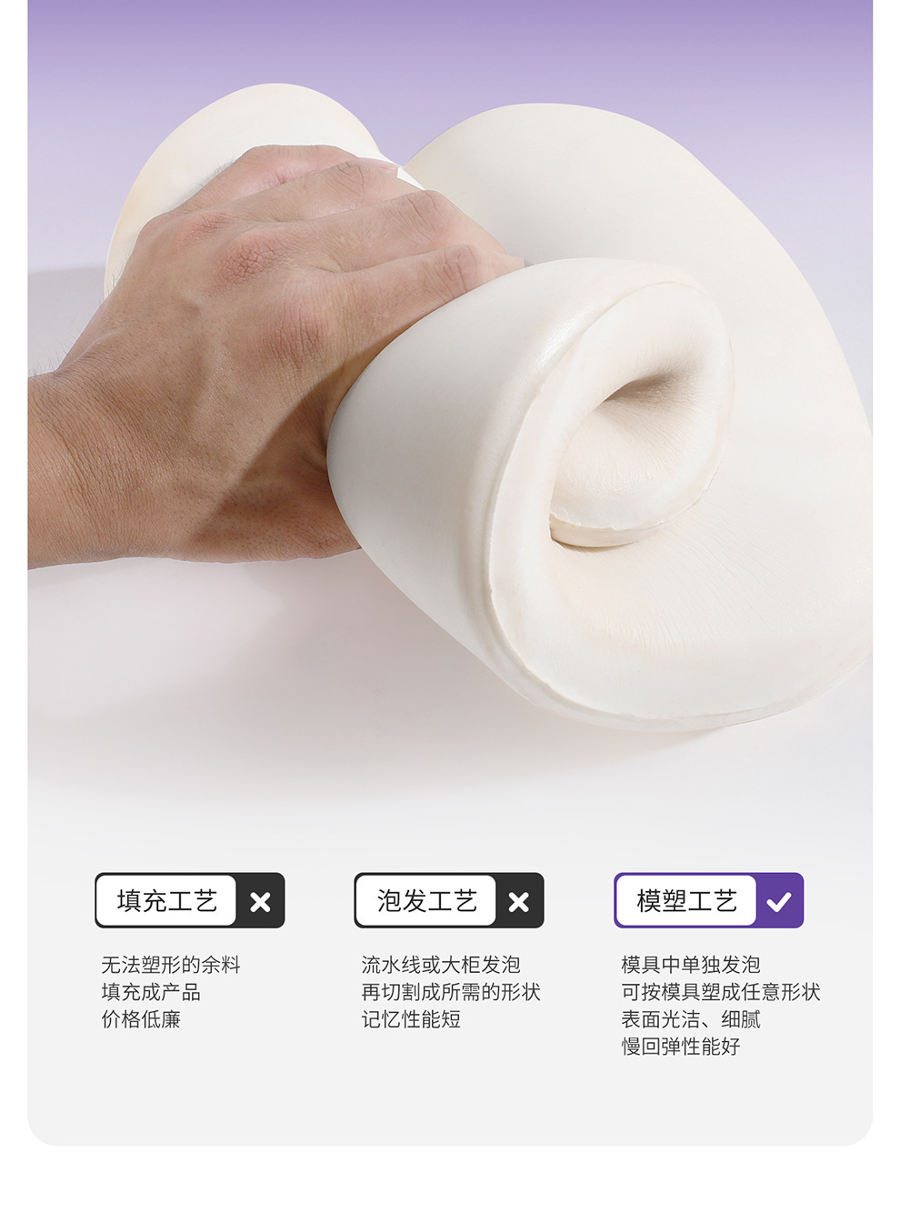 Suitable for 22-26 Models of Leapmotor C10C16 Headrest and Lumbar Pillow, Leapmotor C10 Original Car Color Headrest and Memory Foam Lumbar Pillow