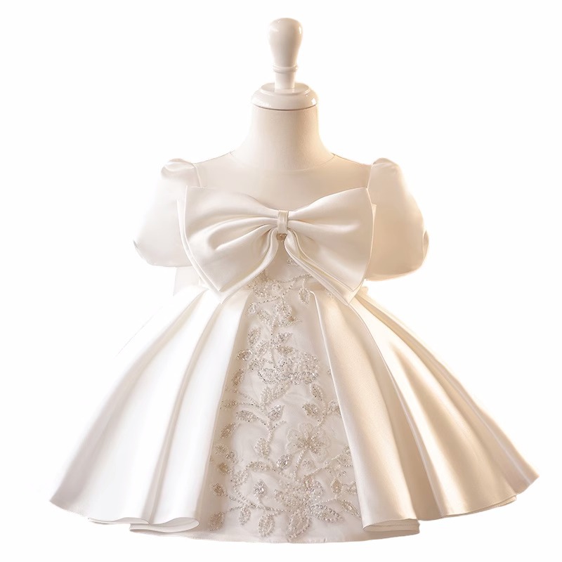 Fashionable small princess costume, piano performance costume, flower girl dress 5