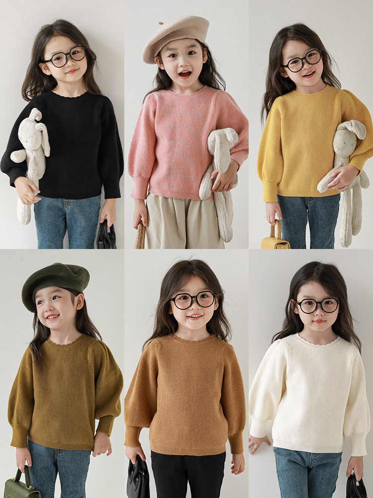 Camiseta de Moda para Niñas Qiuduo, Primavera y Otoño 2025, Nuevo Suéter Infantil de Estilo Coreano, Top Sencillo para Bebés