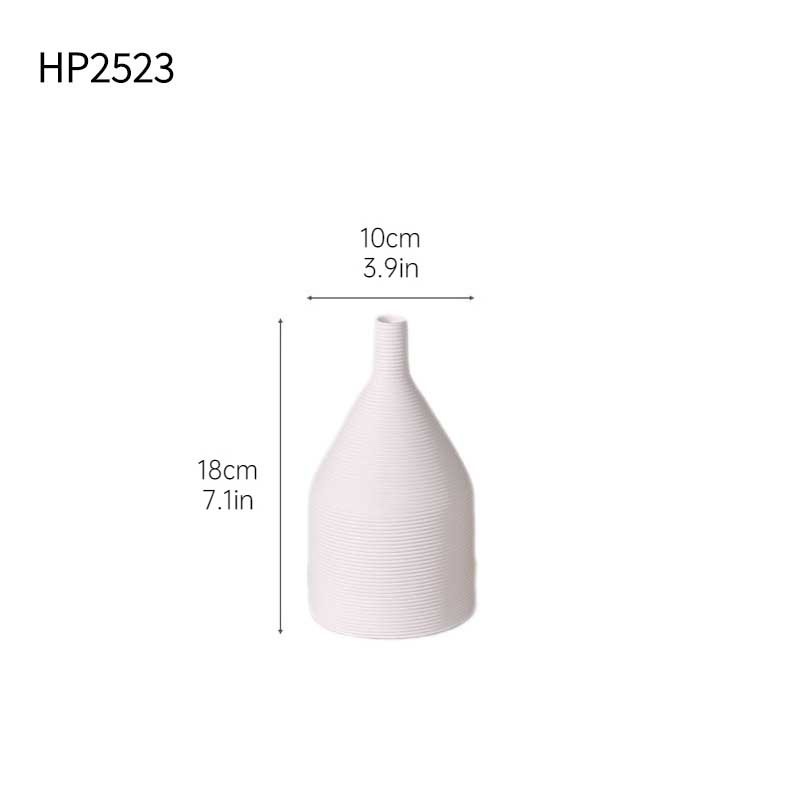 Decoración de jarrón de cerámica de alto valor de estilo ins, decoración de arreglo floral de escritorio de sala de estar, decoración de muebles de TV de entrada