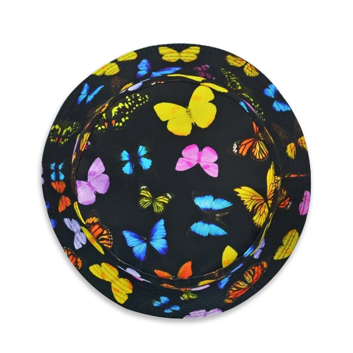 Korean Style Butterfly Printed Fisherman Hat Wholesale Nihaojewelry display picture 4