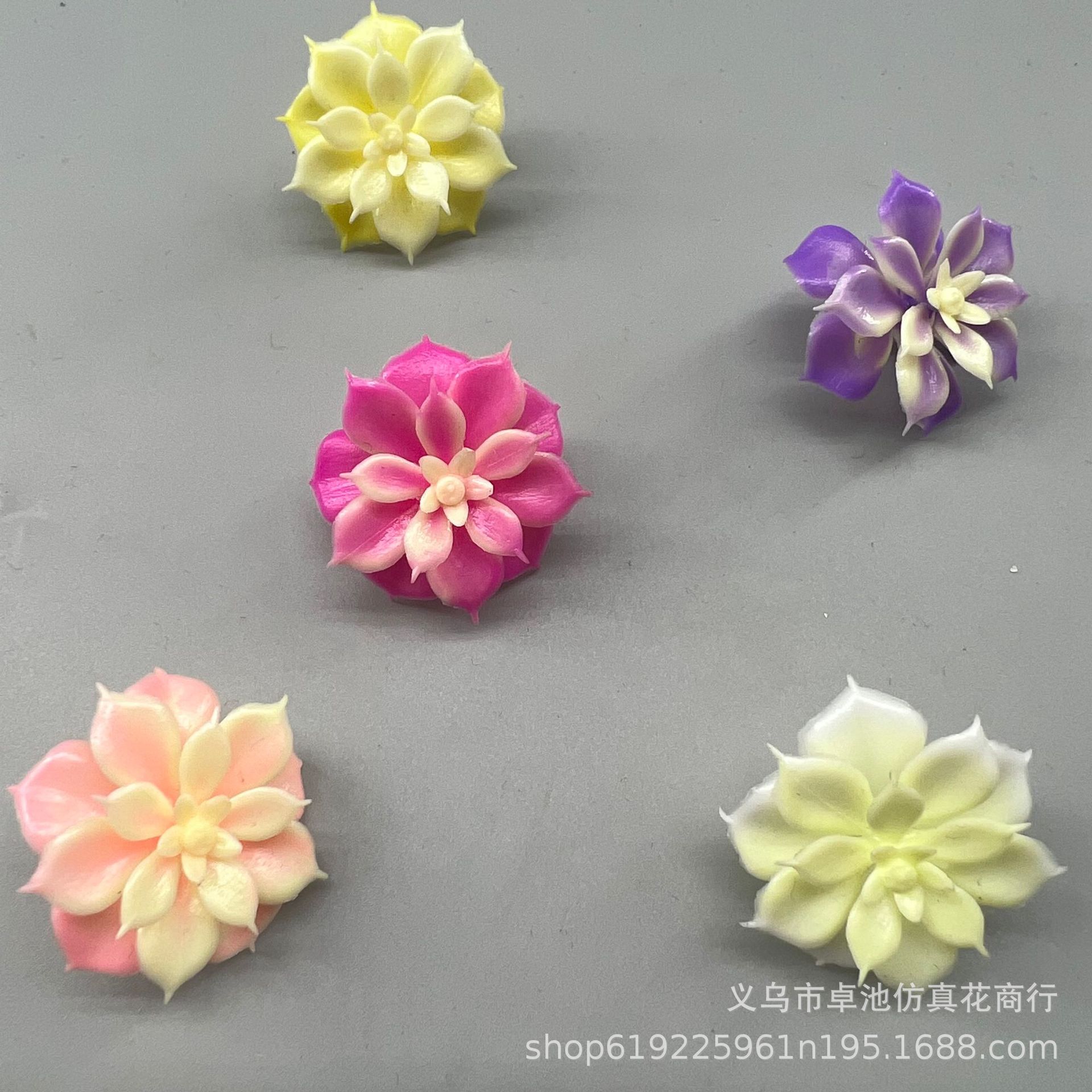 仿真植物2cm小玫瑰盆栽植物婚庆水族花配件塑料材料水草仿真植物.