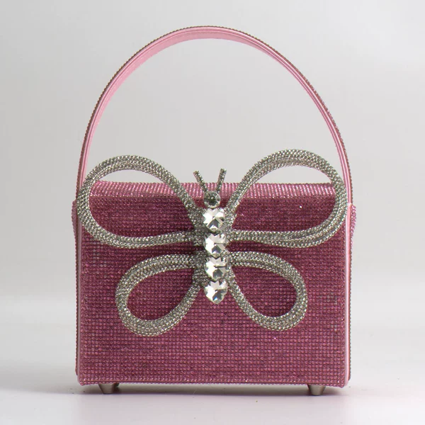 Fuchsia, diamond encrusted