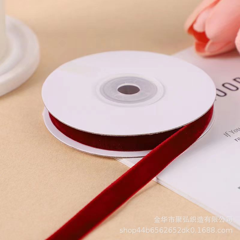 Cintas de terciopelo unilaterales acessorios de prenda de vestir accesorios de arco caja de regalo embalaje de flores