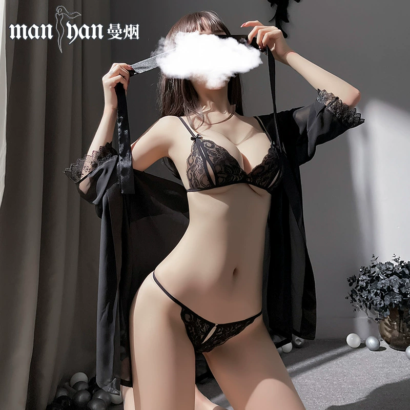 Sexy белье, кружевная пижама, набор, набор из 3 предметов